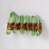 Emerald Aura Crystal Butterfly Clip