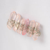 Rose Aura Crystal Butterfly Clip
