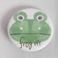 Frog Off 1.5 Inch Button
