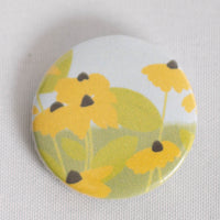 Flowers 1 Inch Button