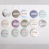 He/Him Pronoun 2.5 Inch Button