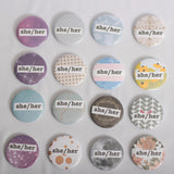 She/Her Pronoun 2.5 Inch Button
