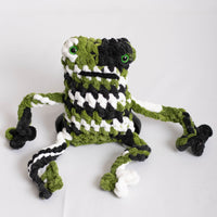 Green Crochet Leggy Frog Plushie