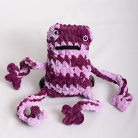 Purple Crochet Leggy Frog Plushie