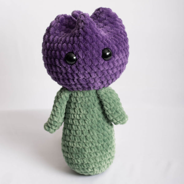 Purple Tulip Crochet Plushie