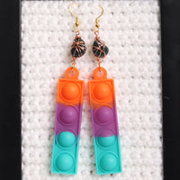 Dragons Blood Crystal Pop It Fidget Earrings
