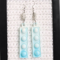Moonstone Crystal Pop It Fidget Earrings