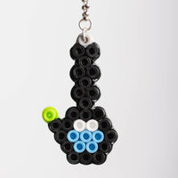 Black Bong Perler Bead Keychain