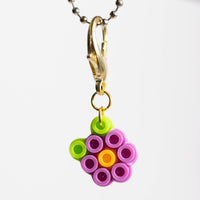 Light Purple Flower Perler Bead Keychain