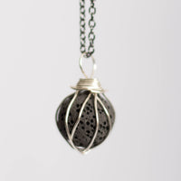 Black Lava Stone Pendant