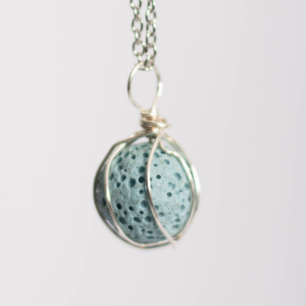 Blue Lava Stone Pendant