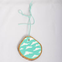 Teal Cloud Galaxy Ornament