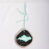 Teal Cloud Galaxy Ornament
