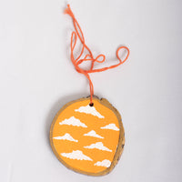 Orange Cloud Ornament