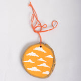 Orange Cloud Ornament