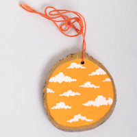 Orange Cloud Ornament