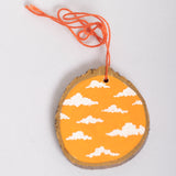 Orange Cloud Ornament