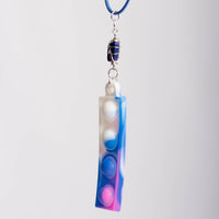 Lapis Lazuli Crystal Pop It Fidget Necklace
