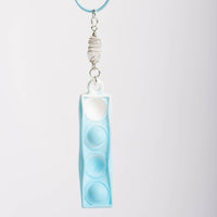 Moonstone Crystal Pop It Fidget Necklace