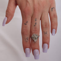 Clear Quartz Crystal Ring US 6