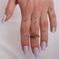 Lepidolite Crystal Ring US 6