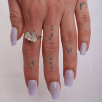 Clear Quartz Crystal Ring US 8