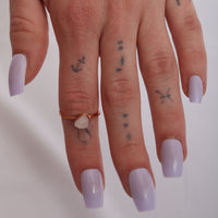 Rose Quartz Crystal Ring US 8