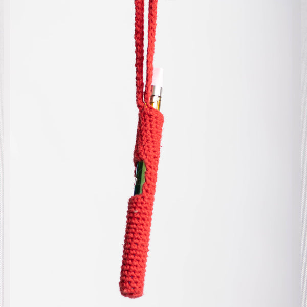 Red Crochet Vape Holder Wrist Strap
